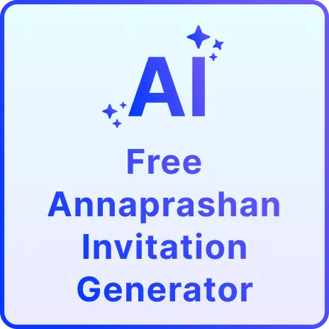 Free AI Annaprashan Invitation Generator, Free Online Annaprashan Invitation Maker
